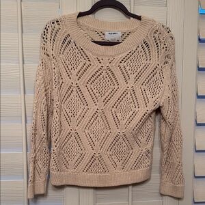 Old Navy Women's Beige Knit Sweater